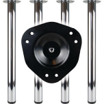 BMB Tafelpootset VA-Eff.80mm H.870mm Paneelbevestiging BMB 312 109891 Thumbnail BMB Tafelpootset VA-Eff.80mm H.870mm Paneelbevestiging BMB 312 109891