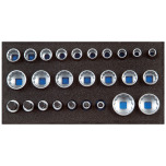 GEDORE Set dopsleutels 1/2, UD profiel, in check tool module 1500 CT1-D 19 Thumbnail GEDORE Set dopsleutels 1/2, UD profiel, in check tool module 1500 CT1-D 19
