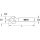 KS Tools HSS Kegel- en verzinkboor 90°, 5mm 336.0051 Thumbnail