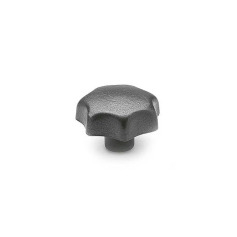 Ganter Ster knoppen, gietijzer DIN 6336-GG-32-M6-E