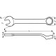 BAHCO Ringsteeksleutel, gebogen, SW 10 mm PU-10 Thumbnail