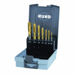 Ruko 7 delige Machinetappen-Set HSS TiN uitvoering B 245065RO Thumbnail Ruko 7 delige Machinetappen-Set HSS TiN uitvoering B 245065RO