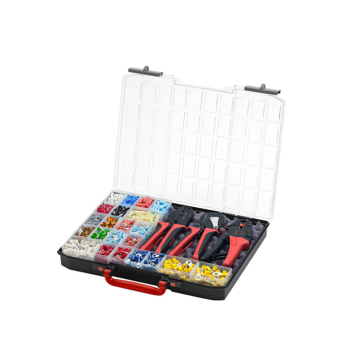 Wiha Abisolier- und Crimpwerkzeug Set 4-tlg. mit Verbindungselementen 2 ...