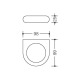 HEWI Halter SERIE 477 Ein satz-Öffnung d= 74mm rubi nrot 477.00.100 33 Miniaturka
