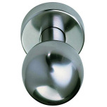 Woelm KWS 3G12 door knob set 2 fixed knobs on round rosette 3G1282