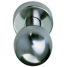 Woelm KWS 3G12 door knob set 2 fixed knobs on round rosette 3G1282