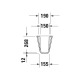 Duravit Halbsäule D-CODE we 0857180000 Miniaturka