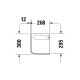 Duravit Halbsäule D-CODE we 0857180000 Miniaturka