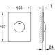 GROHE WC-Betätigung Skate 38573 1-Menge chrom 38573000 Miniaturka