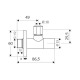 SCHELL Design-Eckventil S TILE 1/2" chrom 053760699 Miniaturka
