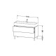 Duravit Waschtischunterba u L-CUBE 582x1184x459mm e u eiche LC677905252 Miniaturka
