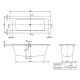 V&B Einbauwanne LEGATO R- eck1700x700mm we UBA177LEG2V-01 Miniaturka