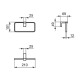 IS Handtuchring Conca Cub e, eckig, Chrom T4502AA Miniaturka