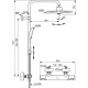 IS Duschsystem Ceratherm T25+ Eco mit Brausethermo stat Chrom A7212AA Miniaturka