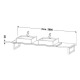 Duravit Konsole L-CUBE 30 St. 2 Ausschn. 480 ameri k nussbaum LC105C01313 Miniaturka