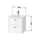 Duravit WT-Unterbau BRIOS O COMPACT 2 Au 553x520x41 9mm bas matt Griff chrom BR432701043 Miniaturka