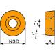 Drehwendeschneidplatte IS O RCMT 0602MOE-UR:T8430 D . 2,8mm PVD beschichtet Miniaturka