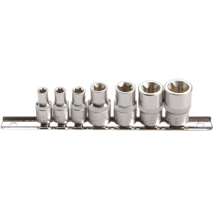 SW-Stahl Screwdriver bits, E-profile, E6-E16, 7-piece 04430L