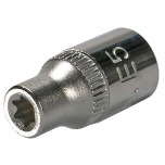 SW-Stahl Spanner socket, 1/4”, E-profile, E5 05465L
