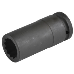 SW-Stahl IMPACT spanner socket insert, 3/4”, double hexagonal, 24 mm, long 10186L-24