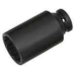 SW-Stahl IMPACT spanner socket, 1/2”, double hexagonal, 32 mm, deep 10192L