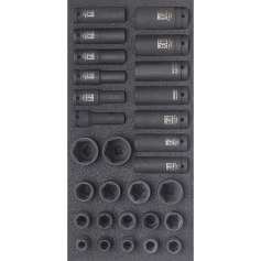 SW-Stahl Workshop trolley range, impact socket wrenches, 29 pieces Z3013-18