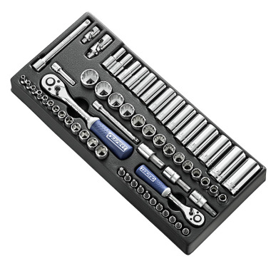 Expert 62 PC 1/4 - 3/8 SOCKET MODULE E034853