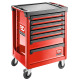 FACOM Werkstattwagen ROLL mit 7 Schubfächer, 3 Module pro Schubfach, rot (RAL 3020) ROLL.7M3A Miniaturka