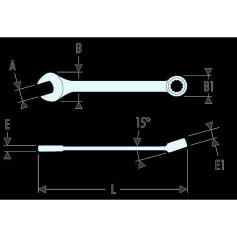 FACOM Ring-Maulschluessel ”39” kurz 4 mm 39.4H