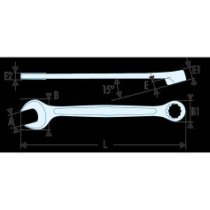 FACOM SLS COMBINATION WRENCH 9/16’ 440.9/16SLS