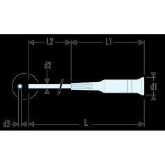 FACOM Handschrauber antistatisch 2x75mm AEF.2X75