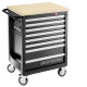 FACOM HEAVY DUTY ROLLER CAB. 8 DRAWERS BLACK CHRONO.8GM3HD Miniaturka