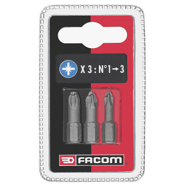 FACOM Bits Serie 1 High Perf - PZ, 3-tlg ED1.J3
