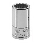 FACOM Steckschluessel 1/4” 12-Kant 9mm R.9E