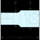 FACOM Verlaengerung 1/2” 75 mm S.208 Miniaturka