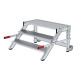 MUNK Work platform, mobile, step width 1,000 mm, grooved aluminium 3 steps 50020 Miniaturka