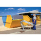 MUNK Work platform, mobile, step width 1,000 mm, grooved aluminium 4 steps 50021 Miniaturka