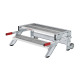 MUNK Work platform, mobile, step width 1,000 mm, steel grating 2 steps 50438 Miniaturka