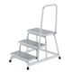 MUNK Work platform rigid R13 with handrail 3 steps 51036 Miniaturka