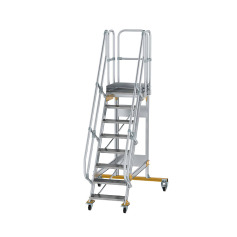 MUNK Platform stairs 60° movable step width 600 mm 8 steps 600708