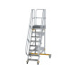 MUNK Platform stairs 60° movable step width 600 mm 8 steps 600708 Miniaturka