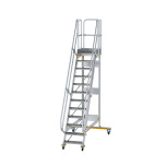 MUNK Platform stairs 60° movable step width 600 mm 12 steps 600712