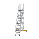 MUNK Platform stairs 60° movable step width 600 mm 15 steps 600715