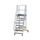 MUNK Platform stairs 60° movable step width 800 mm 8 steps 600728 Miniaturka