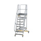 MUNK Platform stairs 60° movable step width 800 mm 9 steps 600729 Miniaturka
