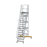MUNK Platform stairs 60° movable step width 800 mm 15 steps 600735