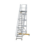 MUNK Platform stairs 60° movable step width 800 mm 16 steps 600736