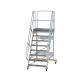 MUNK Platform stairs 60°, mobile, step width 1,000 mm 8 steps 600748 Miniaturka