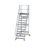 MUNK Platform stairs 60°, mobile, step width 1,000 mm 12 steps 600752