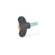 Ganter Śruby skrzydełkowe, plastikowe GN 633-55-M8-30-DOR